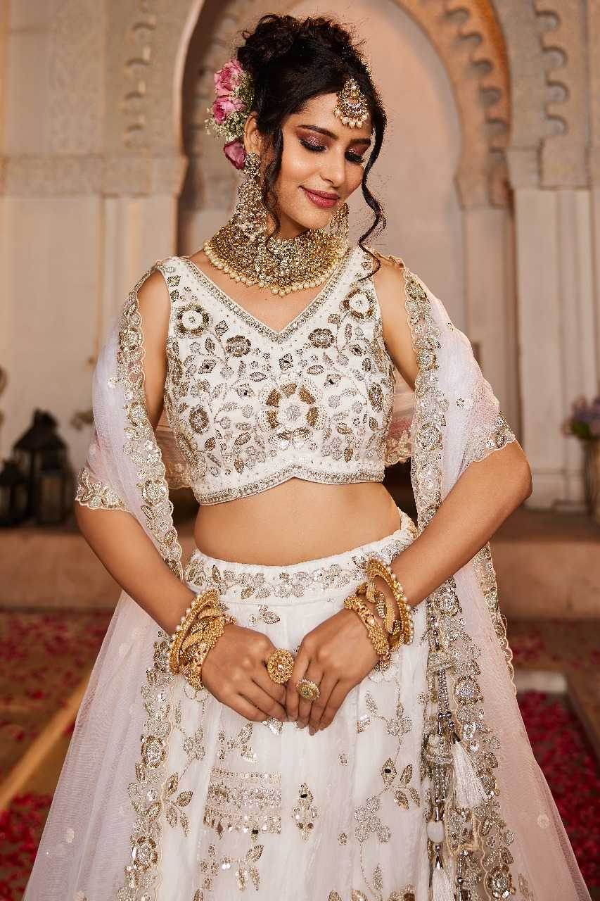 Tissue Embroidered Lehenga - MYLUXURY LANE ENTERPRISE